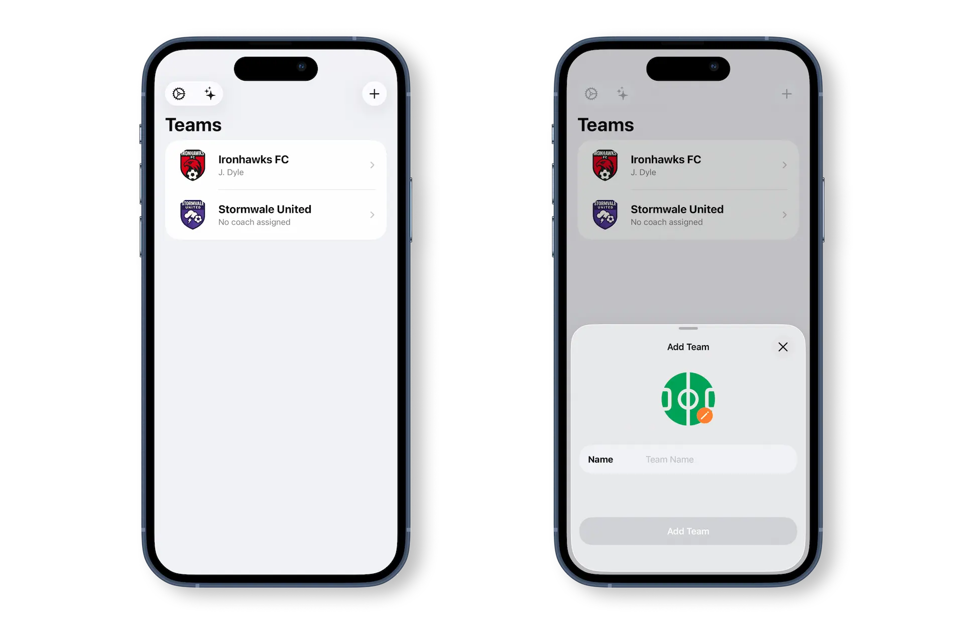 Create one or more teams